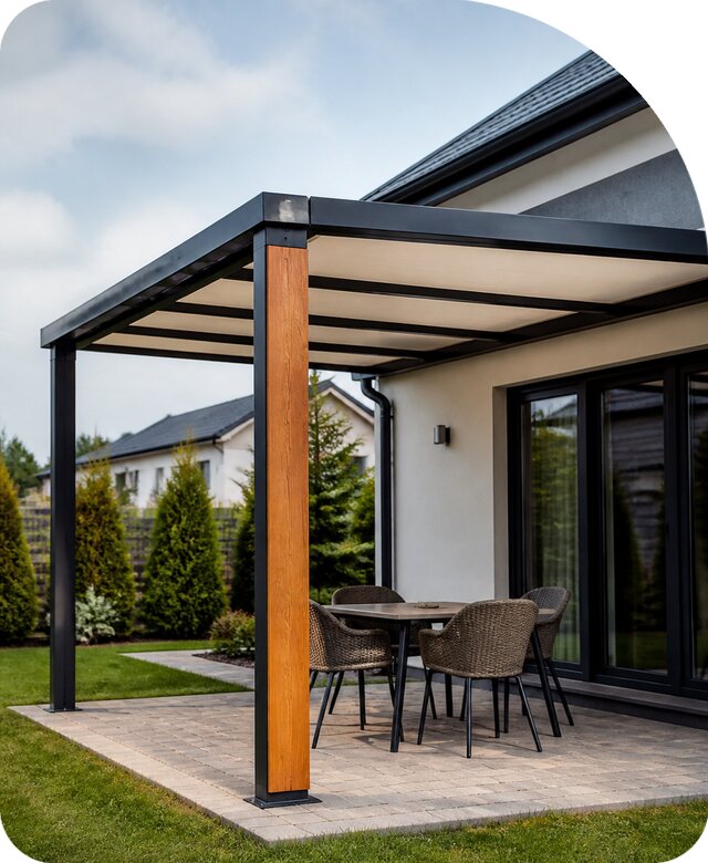 Теневой навес на заказ в Электростали цена от 55715 р. | РадиДОМА-Элк